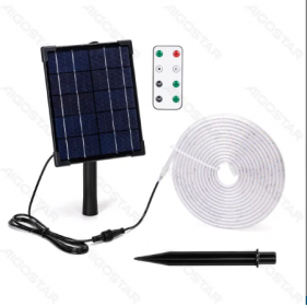 Solárny LED pás vodeodolný IP65 50W/500lm, Studená biela 5m s diaľkovým ovládaním Obrázek pro Solárny LED pás vodeodolný IP65 50W/500lm, Studená biela 5m s diaľkovým ovládaním