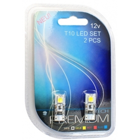 Obrázek pro LED Autožiarovka LB301W DUO - W5W / T10 2xSMD5050 CANBUS , biela