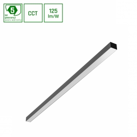 Obrázek pro LED prisadené lineárne svietidlo čierne ALLDAY 40W/4000lm, 120cm, CCT