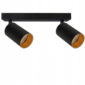 Obrázek pro SPOTI Prisadený Luster 2xGU10/230V/Čierna+Zlatá