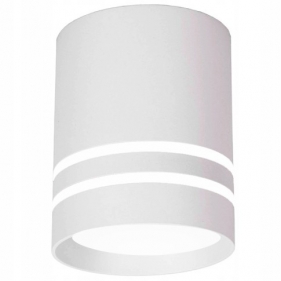 Stropné bodové prisadené svietidlo VALSE LINES 1xGU10 valcové (biela pieskovaná) Obrázek pro Stropné bodové prisadené svietidlo VALSE LINES 1xGU10 valcové (biela pieskovaná)