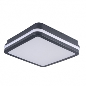 Obrázek pro Kanlux Vodeodolný LED Ceiling štvorcový čierny BENO 18W/1750lm , 220mm , IP65 , CCT