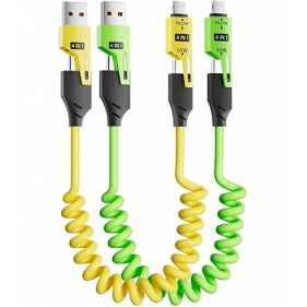 Obrázek pro Multifunkčný Nabíjací dátový kábel 4v1 USB,PD/iPhone,Type-C