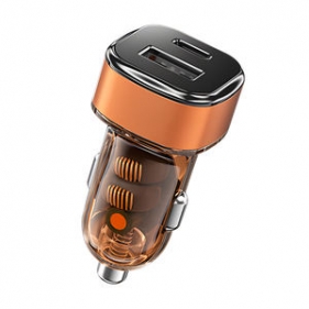 Obrázek pro Adaptér do automobilových zapaľovačov, autonabíjačka 12/24V DC, 1x USB, 1xPD, 25W