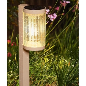 Solárna LED lampa GLAX, biela Obrázek pro Solárna LED lampa GLAX, biela