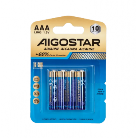 Obrázek pro Sada 4ks alkalických batérií Aigostar AAA LR03 1,5V