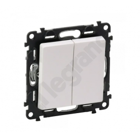 Obrázek pro LEGRAND Valena Life Dvojpáčkový lustrový vypínač č.5 biely