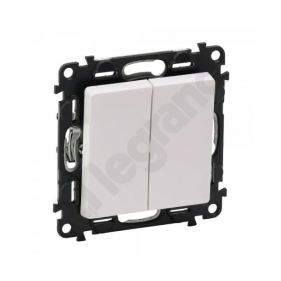 Obrázek pro LEGRAND Valena Life Dvojpáčkový schodiskový vypínač č.6+6 biely