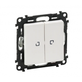 Obrázek pro LEGRAND Valena Life Dvojpáčkový lustrový vypínač č.5 s podsvietením biely