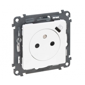 Obrázek pro LEGRAND Valena Life Jednozásuvka s nabíjačkou USB-C biela