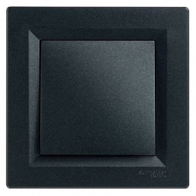 Obrázek pro SCHNEIDER Electric Jednopáčkový vypínač č.1 IP44 s rámčekom Asfora antracit