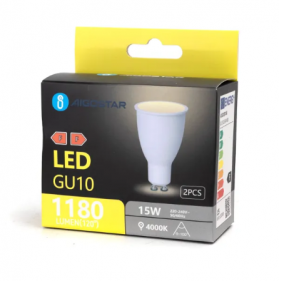 Obrázek pro Sada 2ks LED žiarovka GU10 15W/1180lm , Neutrálna biela