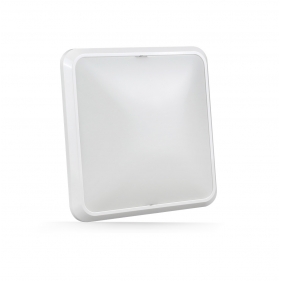 Obrázek pro Led Ceiling štvorcový biely 12W/900lm 250mm , IP20 , s mikrovlnným senzorom, Neutrálna biela 