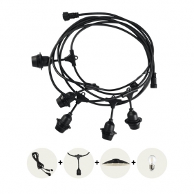 Obrázek pro Svetelná dekoračná reťaz , girlanda CRETE , 5xE27 , 230V , 5M