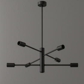Obrázek pro Závesný luster 6xE27/230V/Čierna