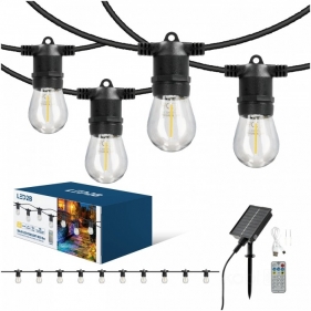Obrázek pro Solárna Svetelná dekoračná reťaz , girlanda IP54 STARLIGHT NEO , 10xE27 0,042W, 10M , Teplá biela