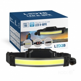 Obrázek pro Led čelová lampa - univerzálna čelovka nabíjateľná, 3-módová, so zadným svietením