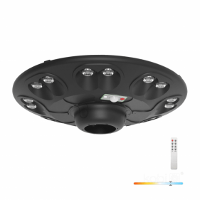 Obrázek pro LED Solárne Pouličné verejné osvetlenie LUVIA UFO 15W/1500lm, IP54 , so senzorom , Studená biela s diaľkovým ovládaním