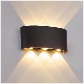 Nástenné vonkajšie svietidlo LUMEPRA 6W/480lm , IP54 , čierna, Teplá biela Obrázek pro Nástenné vonkajšie svietidlo LUMEPRA 6W/480lm , IP54 , čierna, Teplá biela