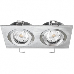 Obrázek pro Stropné bodové podhľadové svietidlo JOTA K/2 - DOUBLE nastaviteľné (brúsené striebro)