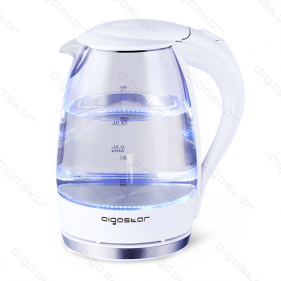 Obrázek pro Rýchlovarná sklenená kanvica - 1,7L , biela - 2200W