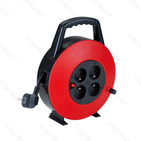 Obrázek pro Predlžovací kábel na cievke , 15m , 4 zásuvky 230V , bubon 230001FNP