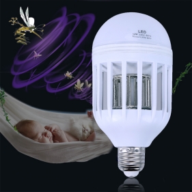 Obrázek pro LED žiarovka E27 9W/720lm , Mosquito Killer Lamp s lapačom hmyzu , studená biela