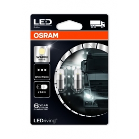 Obrázek pro OSRAM LED Autožiarovka 3924WW-02B - Ba9s  , T4W , 1W/24V , teplá biela , 2ks v balení