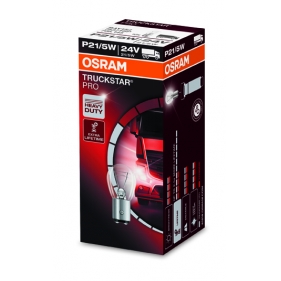 Obrázek pro OSRAM Halogénová Autožiarovka TRUCKSTAR PRO O7537TSP - BAY15d , 24V , 5W , P21/5W +100% životnosti
