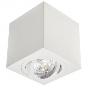 Obrázek pro Stropné bodové prisadené svietidlo CUBE hranaté (biela matná)