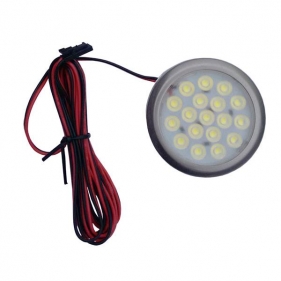 Obrázek pro Nábytkové kruhové prisadené svietidlo IDET 1,5W/100lm , matný chróm , teplá