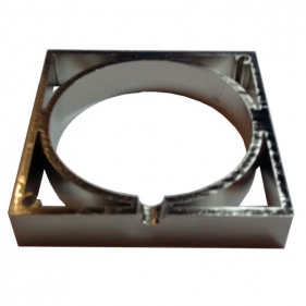 Obrázek pro Rám pre Nábytkové štvorcové svietidlo PROS , strieborná