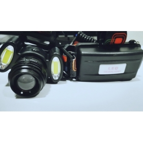 Obrázek pro Led čelová lampa - čelovka CREE T6 nabíjateľná , 4-módová so zabudovanou batériou a funkciou ZOOM+ nabíjačky