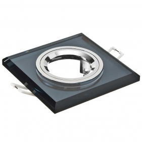 KANLUX Sklenené bodové podhľadové svietidlo pevné MORTA T L-B (čierna) - brúsené hrany Obrázek pro KANLUX Sklenené bodové podhľadové svietidlo pevné MORTA T L-B (čierna) - brúsené hrany