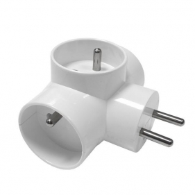 Adaptér , elektrická rozvodka biela ZARK KRW-3 Obrázek pro Adaptér , elektrická rozvodka biela ZARK KRW-3