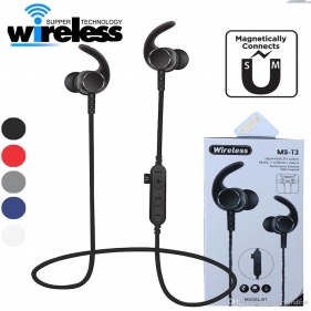 Obrázek pro Bezdrôtové Stereo SPORT magnetické slúchadlá MS-T3