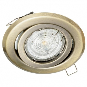 Obrázek pro Stropné bodové podhľadové svietidlo BETA nastaviteľné (antická mosadz)