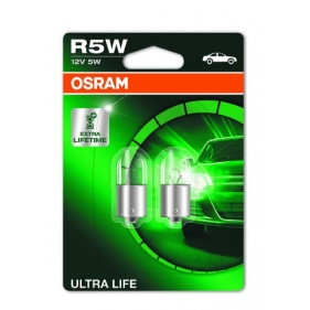 Obrázek pro OSRAM Halogénová Autožiarovka Ultra Life O5007-02B - Ba15s , 12V , 3W , R5W , 2ks v balení