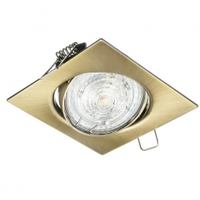 Obrázek pro Stropné bodové podhľadové svietidlo ONYKS nastaviteľné CT - 001 (antická mosadz)