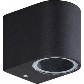 Nástenné vonkajšie svietidlo WALLY-1-O-B , 1xGU10 , IP44 , čierna Obrázek pro Nástenné vonkajšie svietidlo WALLY-1-O-B , 1xGU10 , IP44 , čierna