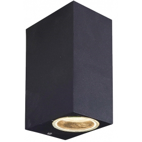Nástenné vonkajšie svietidlo WALLY-2-K-B , 2xGU10 , IP44 , čierna Obrázek pro Nástenné vonkajšie svietidlo WALLY-2-K-B , 2xGU10 , IP44 , čierna