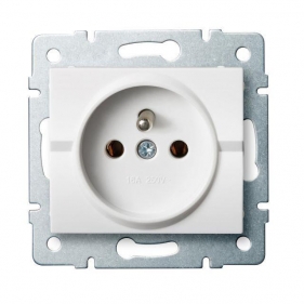 Obrázek pro Kanlux Jednozásuvka Mowion LOGI 02-1251-102 biela