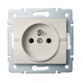 Obrázek pro Kanlux Jednozásuvka Mowion LOGI 02-1251-103 krémová