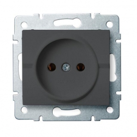 Obrázek pro Kanlux Jednozásuvka Mowion LOGI 02-1210-141 grafit bez uzemnenia