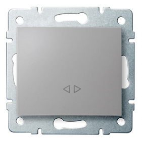 Obrázek pro Kanlux Jednopáčkový krížový vypínač č.7 Mowion LOGI 02-1070-143 strieborný