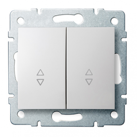 Obrázek pro Kanlux Dvojpáčkový schodiskový vypínač č.6+6 Mowion LOGI 02-1060-102- biely