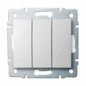 Obrázek pro Kanlux Trojpáčkový lustrový vypínač č.5 Mowion LOGI 02-1090-102 biely