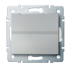 Obrázek pro Kanlux Jednozásuvka IP44 Mowion LOGI 02-1560-143 strieborná