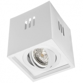 Obrázek pro Stropné bodové prisadené svietidlo BRICK hranaté (biela matná)