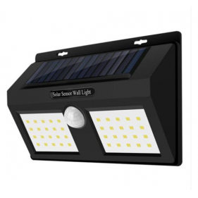 Nástenné Solárne LED osvetlenie IP65 , 40LED , so senzorom , Studená biela Obrázek pro Nástenné Solárne LED osvetlenie IP65 , 40LED , so senzorom , Studená biela